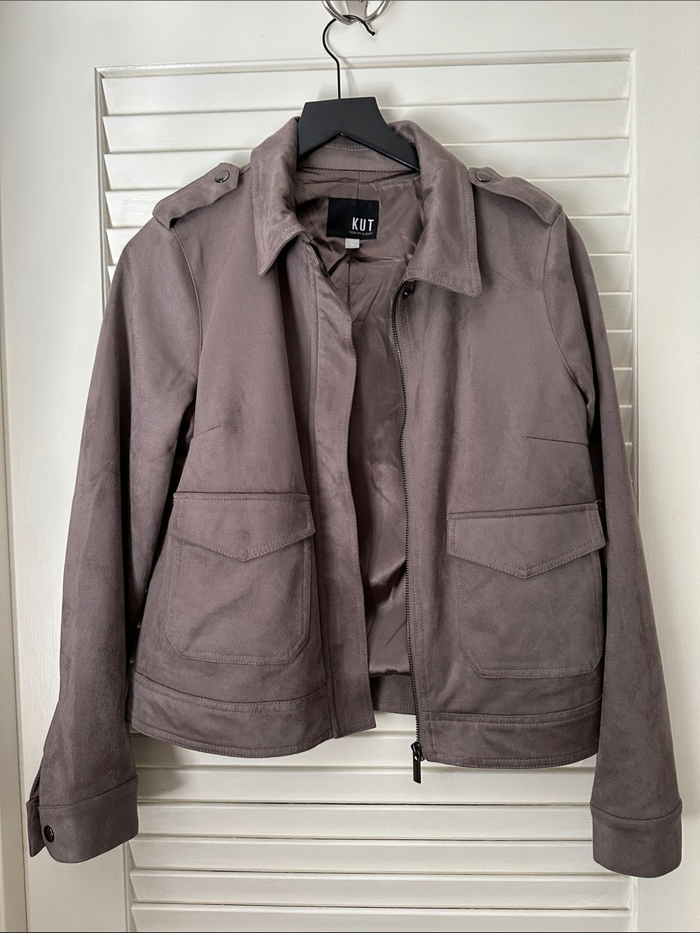 Kut from the Kloth Dusty Mauve Utility Jacket
